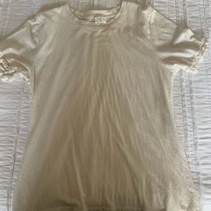 Ruffle sleeve basic top